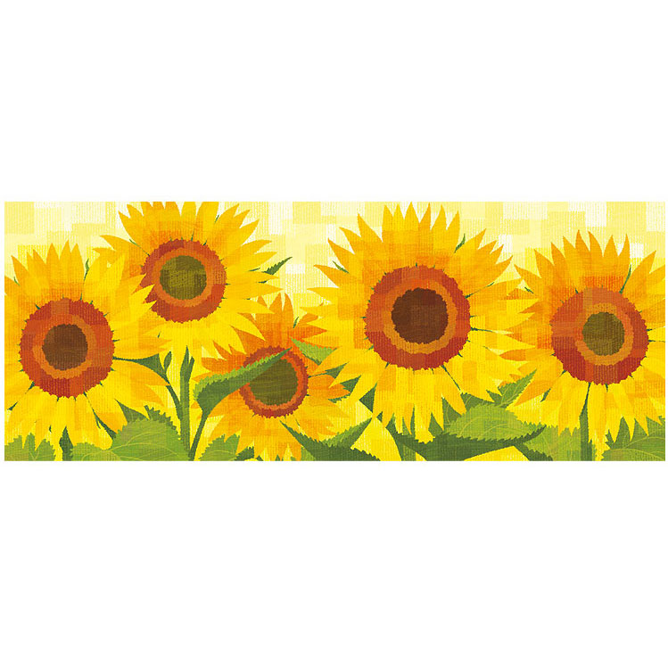 藤谷壮仁郎 Soujirou Art 「真夏日の向日葵 (62x32cm)」 ジクレー 版画