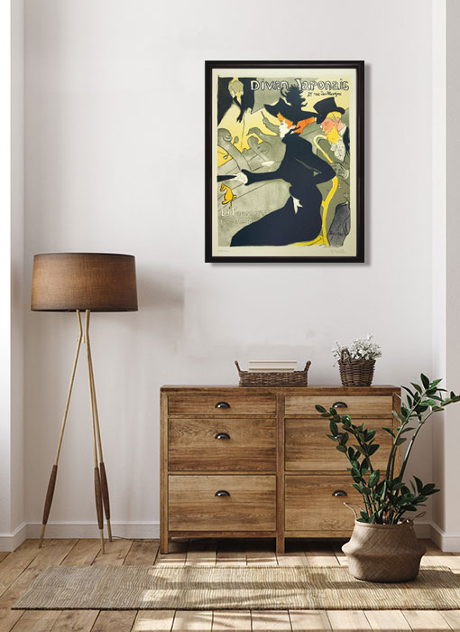 ロートレック 「ル・ディヴァン・ジャポネ」 復刻リトグラフ 版画