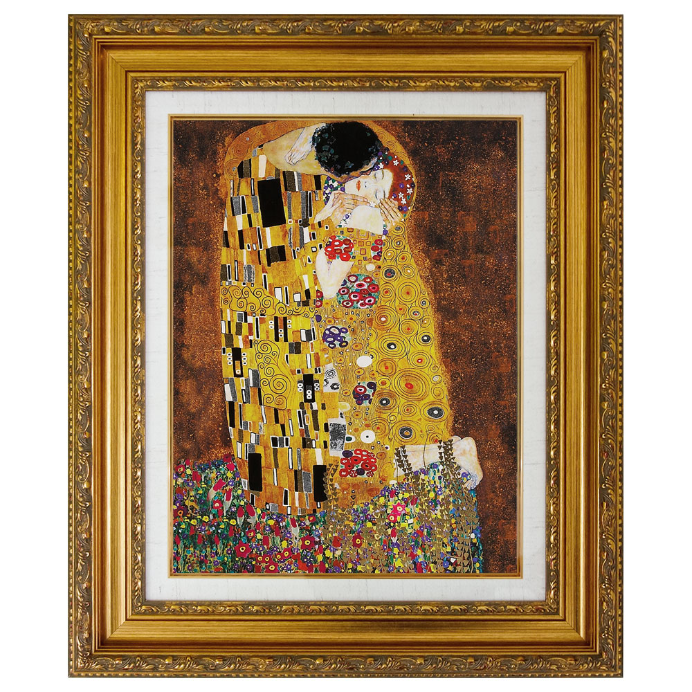 イタリア 額絵 アートフレーム クリムト 接吻 キス ゴールド 4737-159