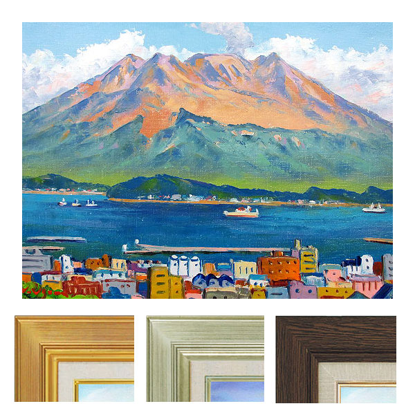 絵画 542 油絵⁄風景⁄街角⁄東京⁄品川⁄海⁄八ツ