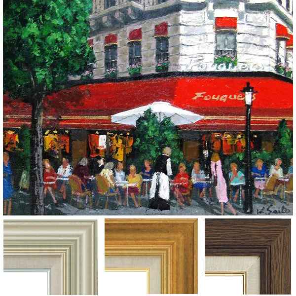 Sale【ART】新屋敷一平真筆(オープンカフェ)サムホール 【公式通販】