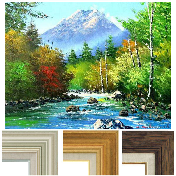 P15「尾瀬ヶ原（朝）」1992 油絵 油彩画 絵画 アート 風景画 至仏山