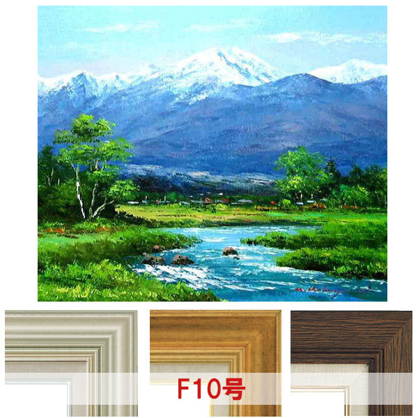 小林幸三 油彩画 大沼湖 kkh007-f10-st.jpg