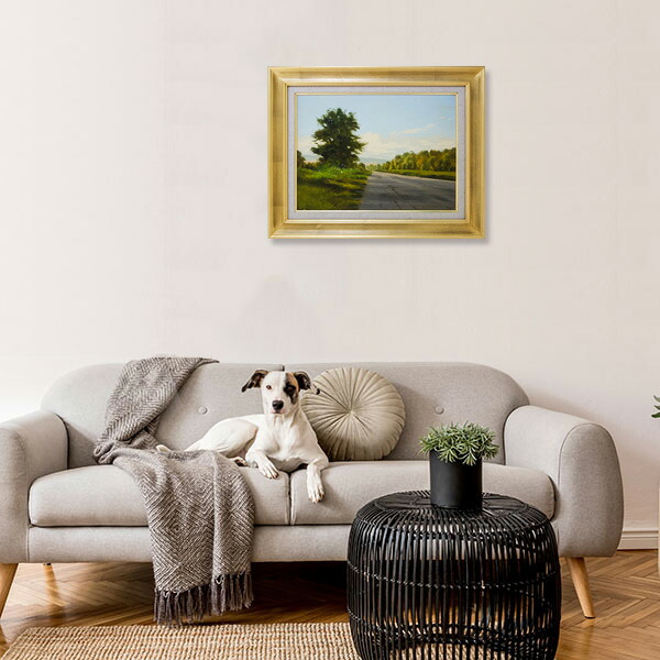 ☆レザンドリー風景 林朝路 油彩8号 フランス在住 ☆レザンドリー風景