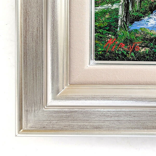 他の人発送×肉筆油彩画 【風景画】 直筆サインあり 他の人発送×肉筆