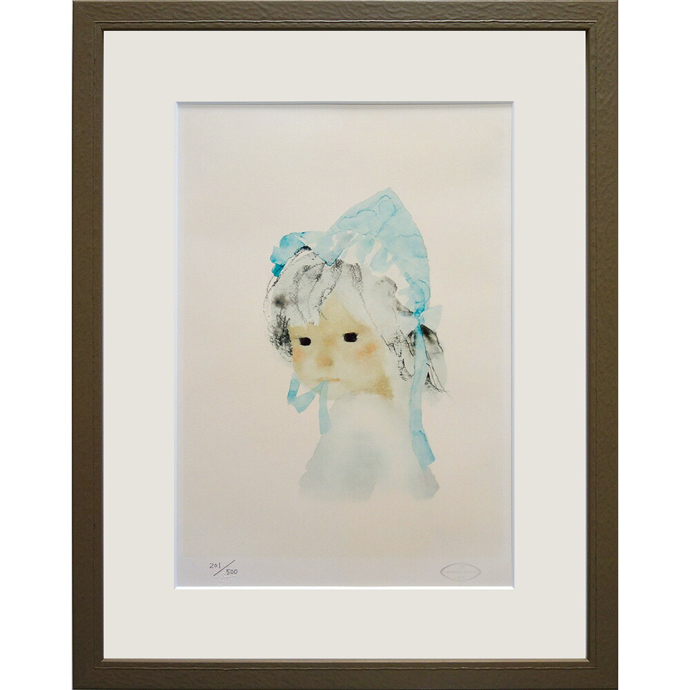 いわさきちひろ 水彩画 新品 美品