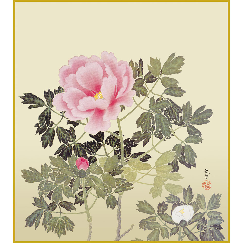 楽天市場】武者小路実篤 色紙 花も実も / 花も実もある この世哉 / 額