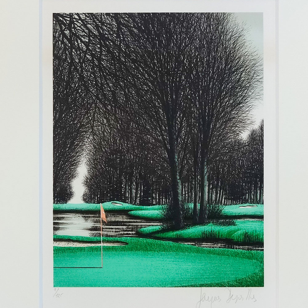 ジャック・デペルト バルドランドルのゴルフ場 リトグラフ サイン有り 8/20