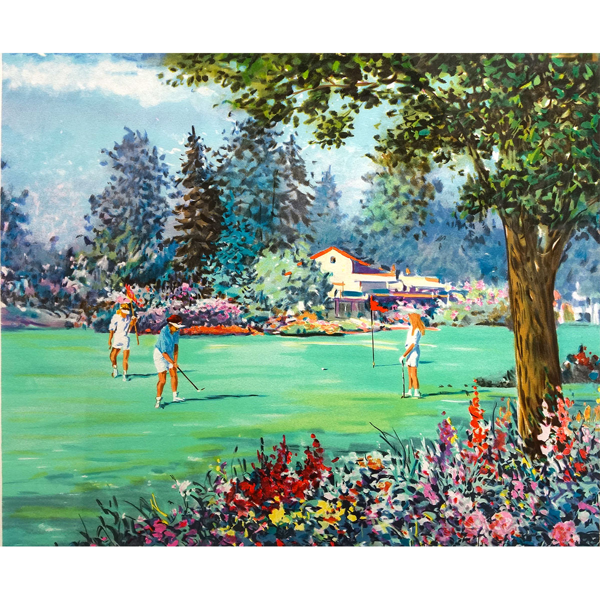 ケリーハーレム ケリーハーレム 地中海の午後 シルクスクリーン ケリー