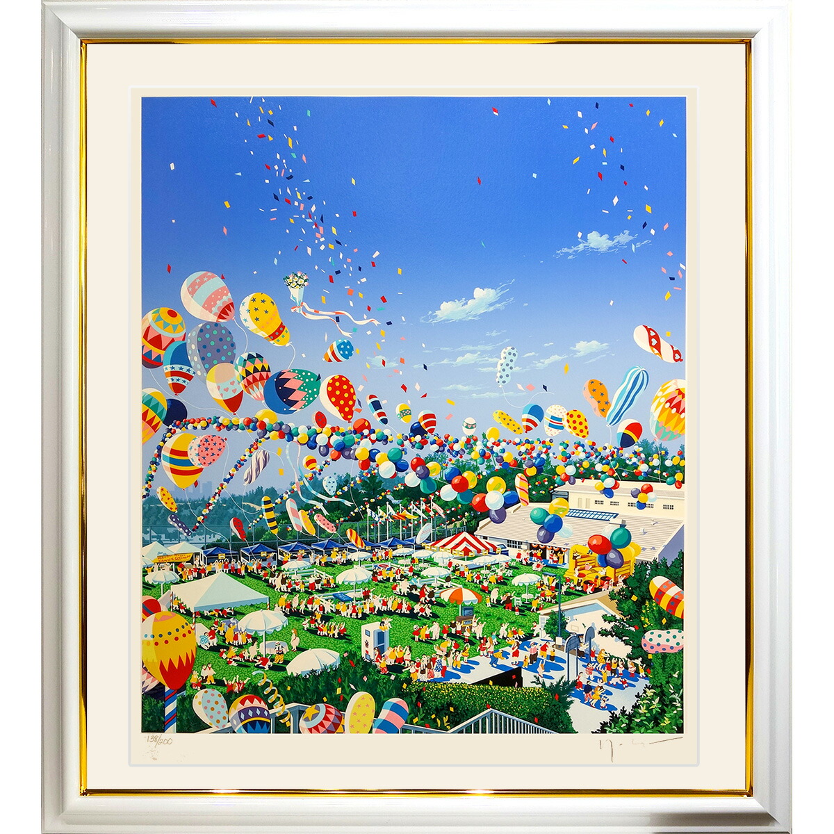 ヤマガタ 「ペリエⅡ」 シルクスクリーン 直筆サイン・エンボス印