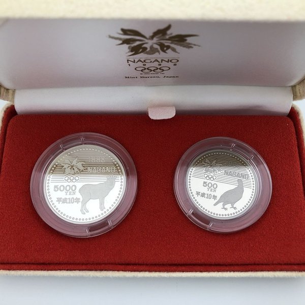 楽天市場】長野オリンピック冬季競技大会記念貨幣 平成10年銘2種