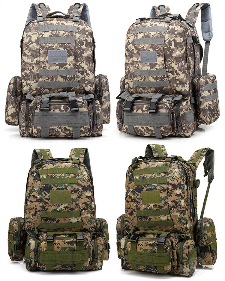 ほぼ新品、送料無料】迷彩ミリタリーリュック グリーン 約70cm 【公式