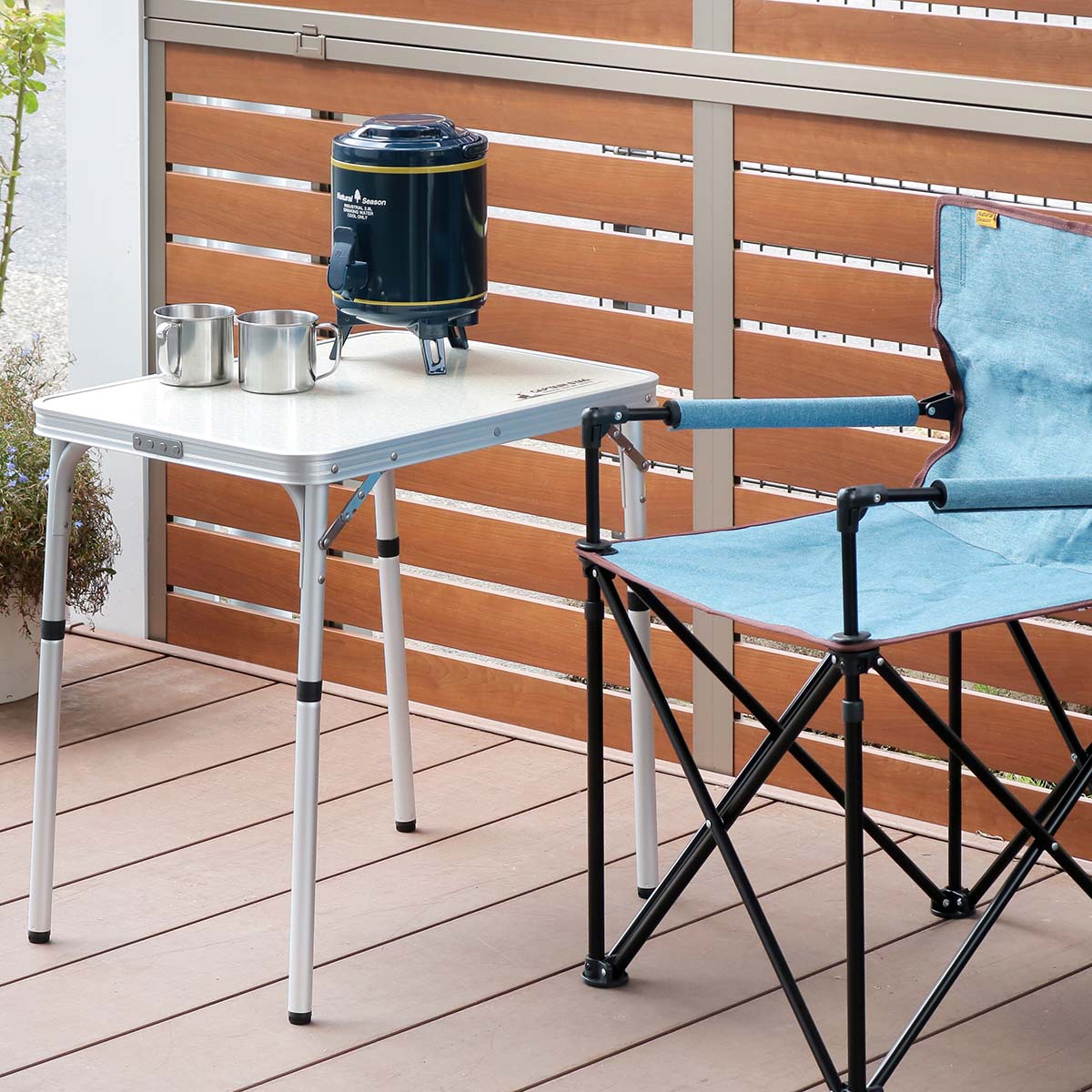 楽天市場】アウトドアテーブル 折りたたみ 60×45cm アルミツーウェイ