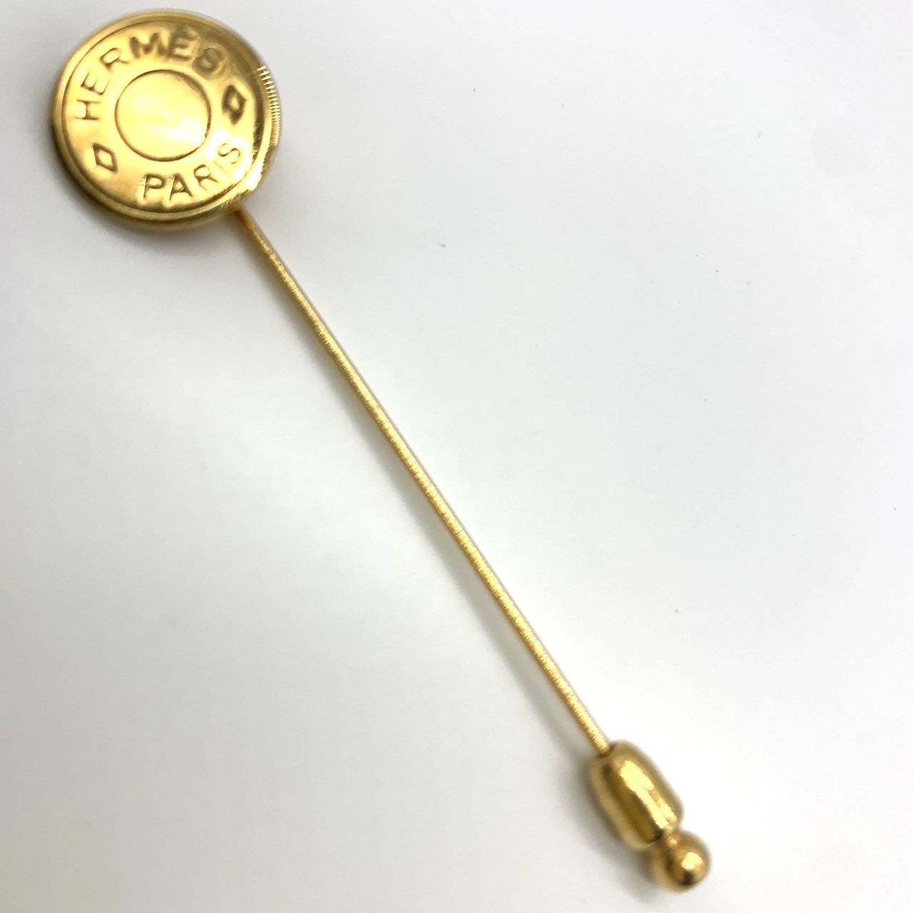 HERMES エルメス セリエ ピンブローチ 安全ピン ゴールド