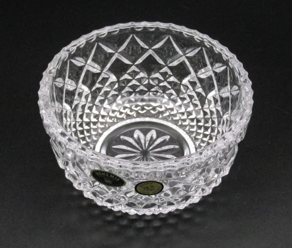 楽天市場】ボヘミアングラス クリスタル デザート ボウル : コーミング