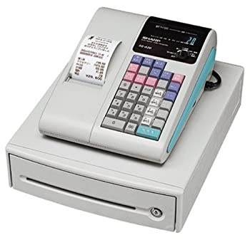 SHARP 電子レジスター XE-A207WーW 動作確認済／鍵付き／印字OK