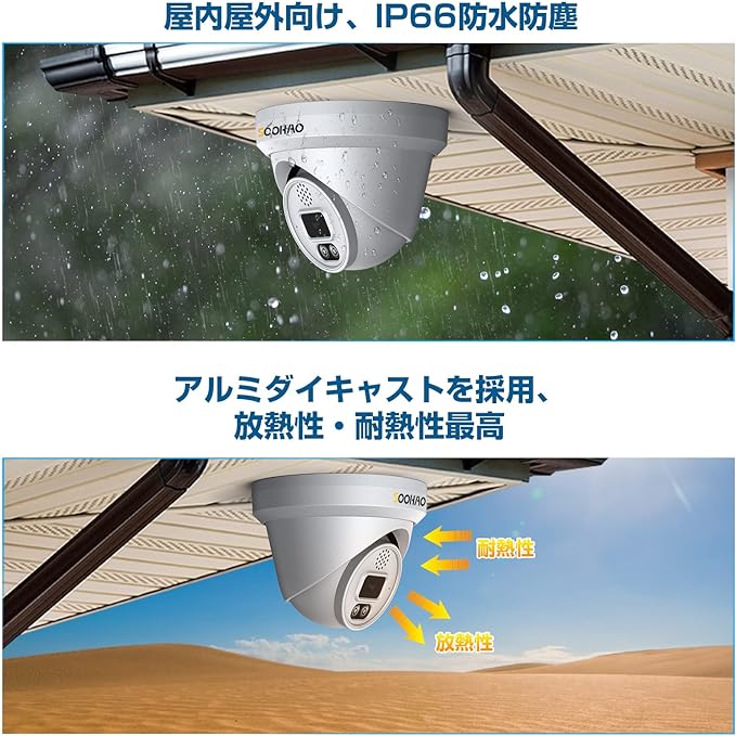 楽天市場】SOOHAO【4K 防犯カメラ 本物の800万超高画素】監視カメラ