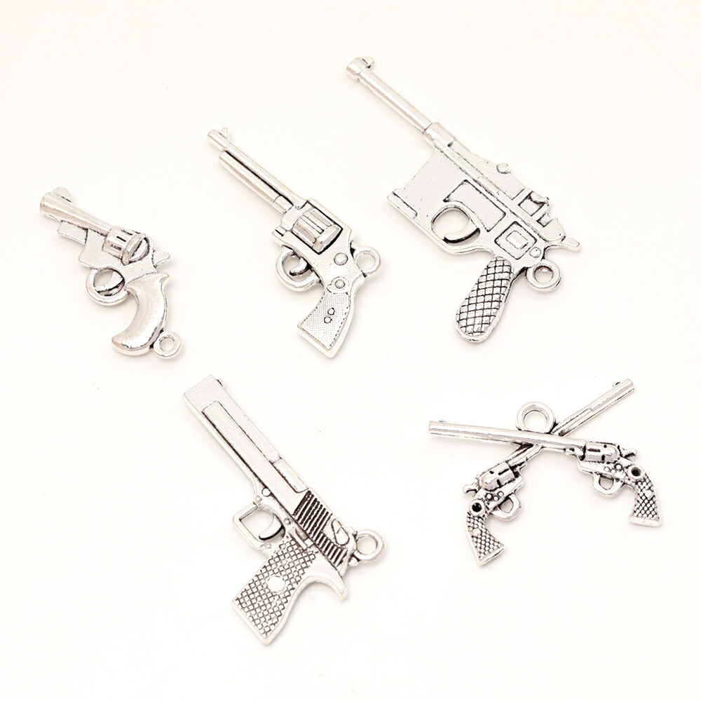 楽天市場】即日発送！銀古美チャーム アンティークシルバー調チャーム