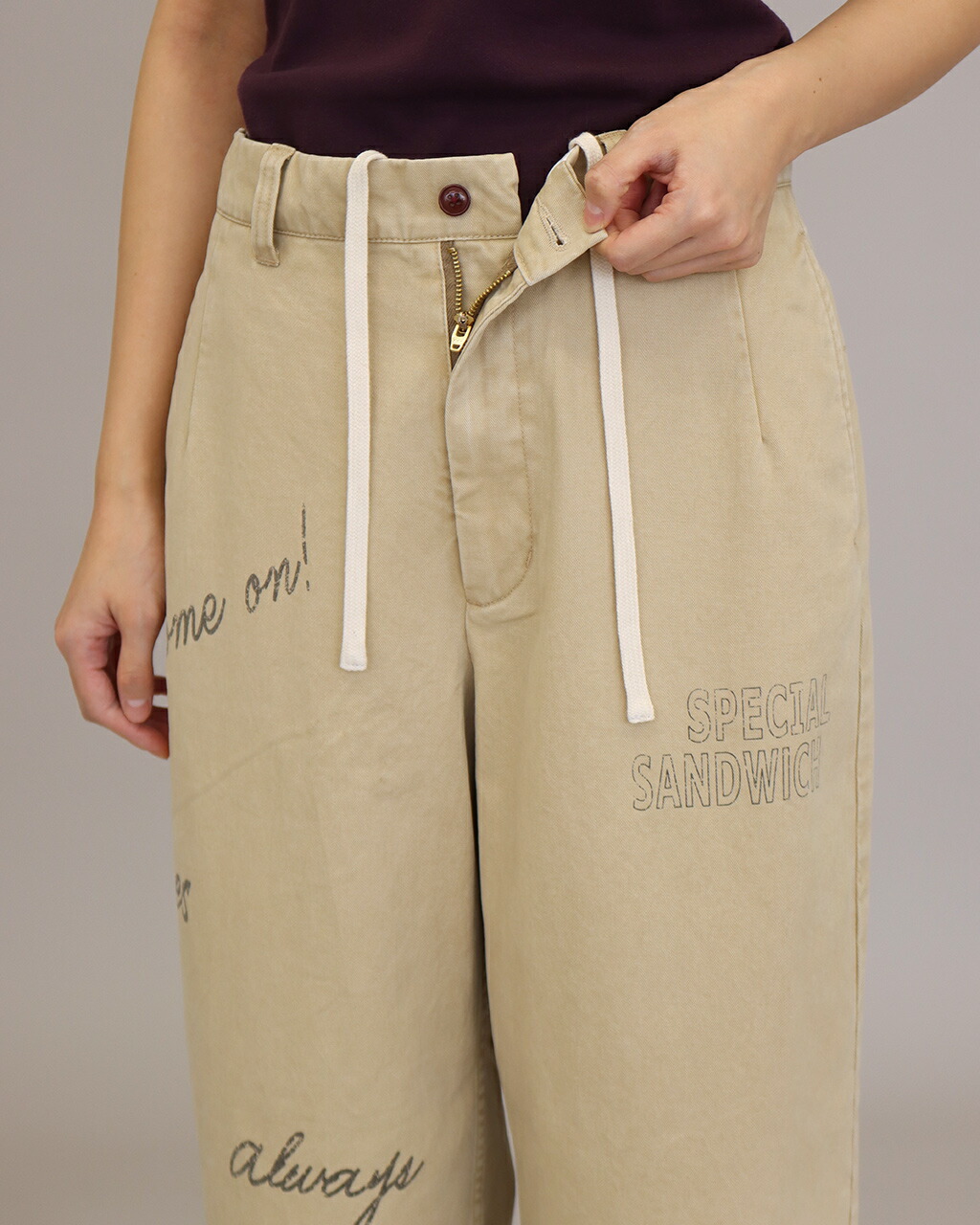 新品 未使用】ルメランジュ ベージュチノパン