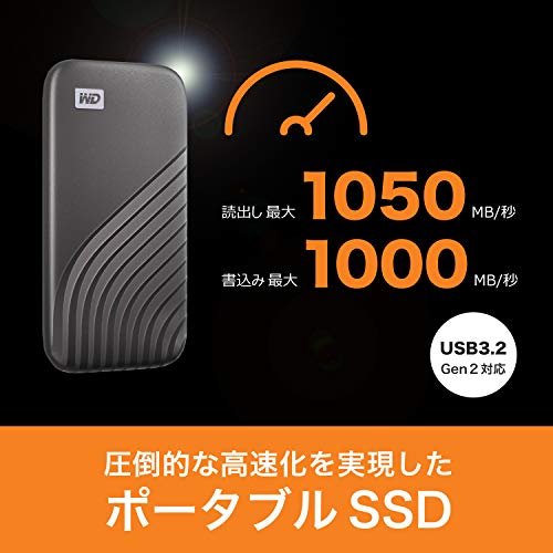 楽天市場】ウエスタンデジタル(Western Digital)WD ポータブルSSD 2TB