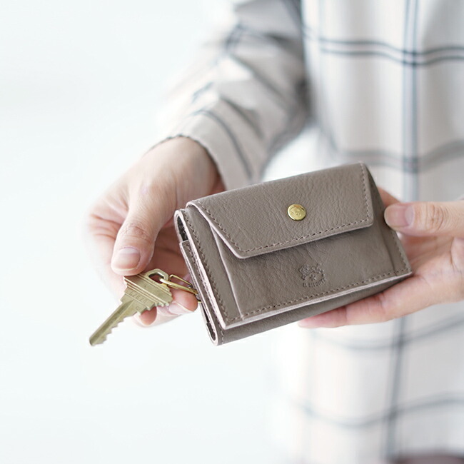 楽天市場】イルビゾンテ キーケース IL BISONTE 3つ折り コンパクト