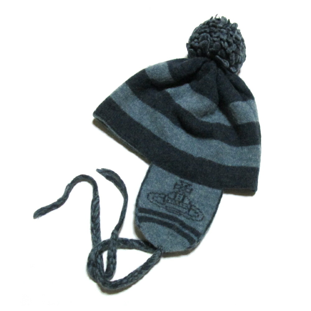 希少】VivienneWestwood ポンポン耳 肖て付ボーダーニット帽 希少