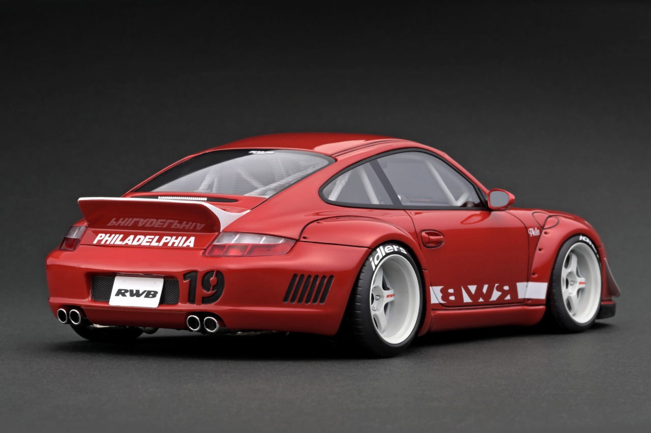 RWB997 ignition model1/18 シルバーオートサロン限定 RWB997 ignition