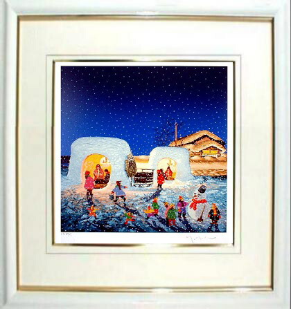 ヒロ・ヤマガタ ローマ シルクスクリーン 20号 ヒロヤマガタ 旅立ち