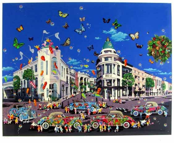 楽天市場】ヒロヤマガタ シルクスクリーン 1998 ビバリーヒルズ