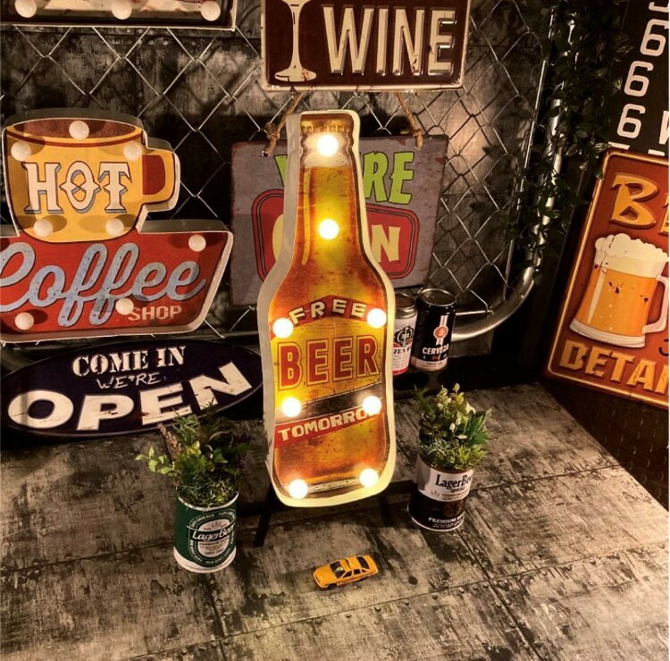 マーキーサインライト BAR ガレージ 看板 ガレージグッズ 電飾看板