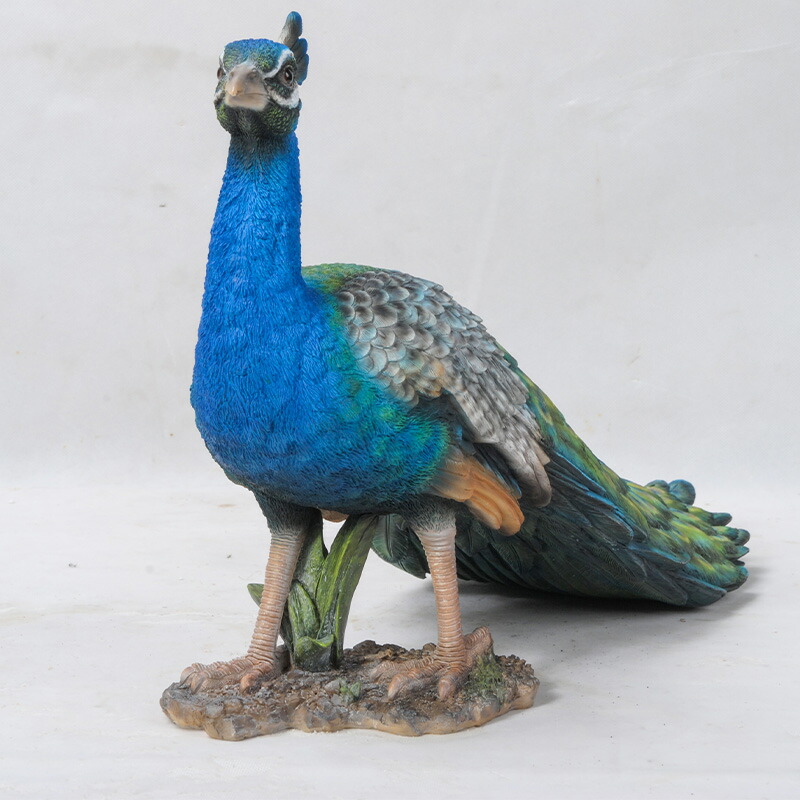 楽天市場】孔雀 クジャク くじゃく オブジェ オーナメント ガーデン