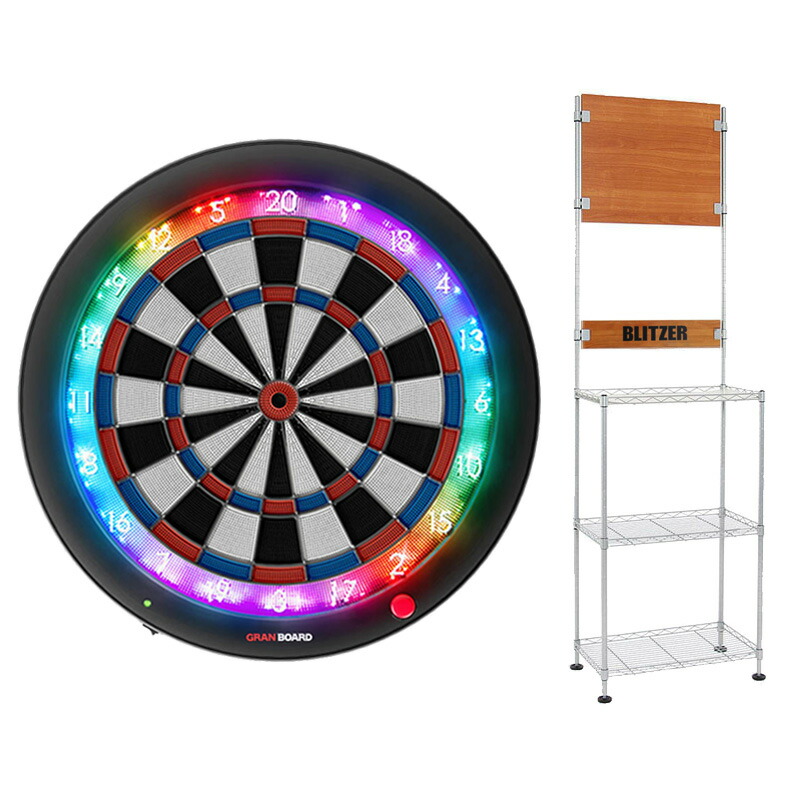 楽天市場】ダーツボード セット グランボード3s ブルー & ダーツボード
