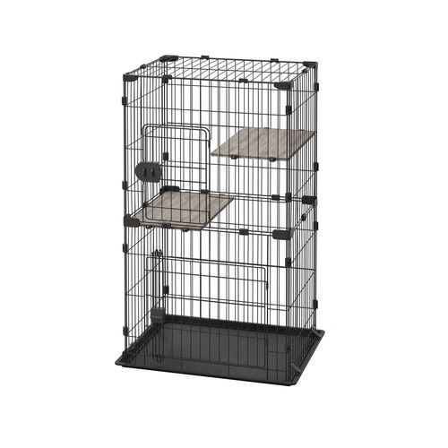 楽天市場】コンパクトキャットケージ2段 CCC-112 ダークグレー