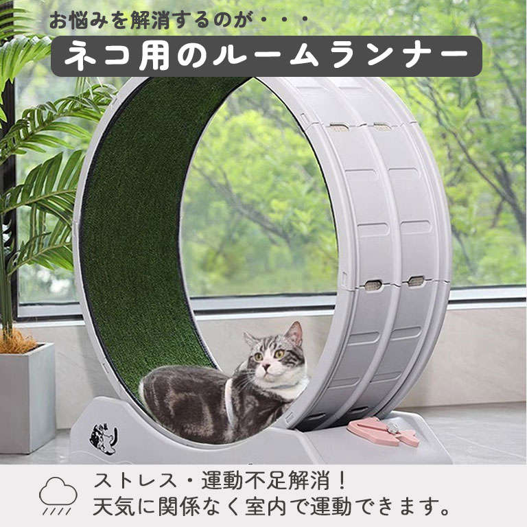 楽天市場】運動不足解消 キャットホイール 直径80cm ルームランナー 猫