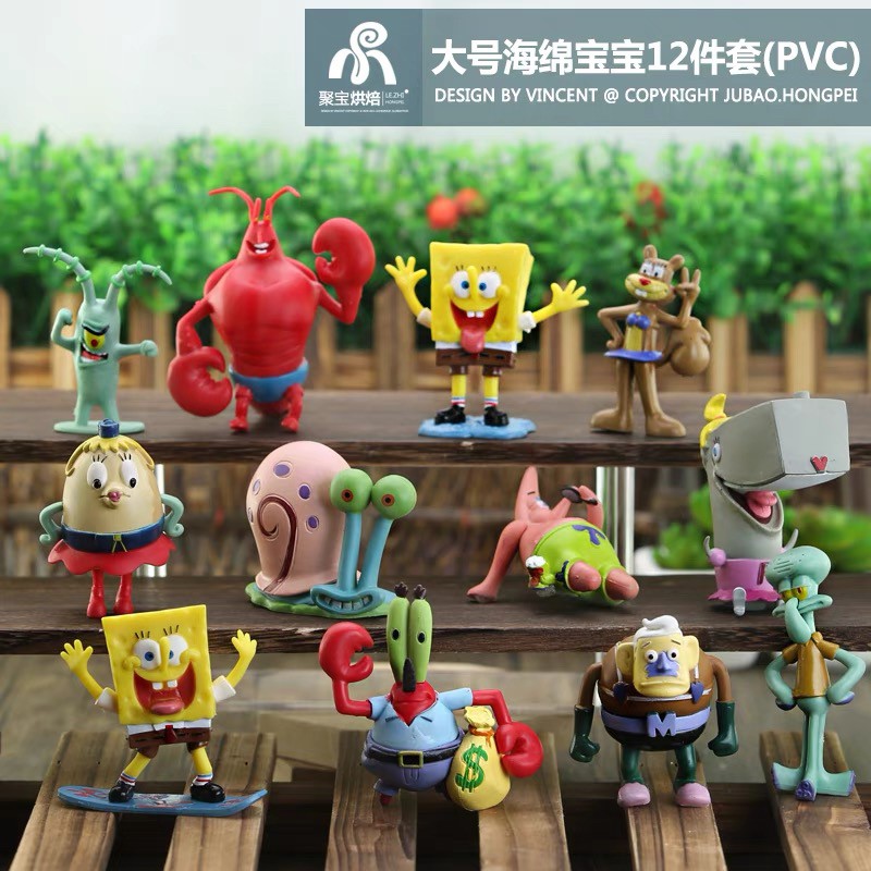 楽天市場】スポンジボブ フィギュア 12体 セット おもちゃ スポンジ
