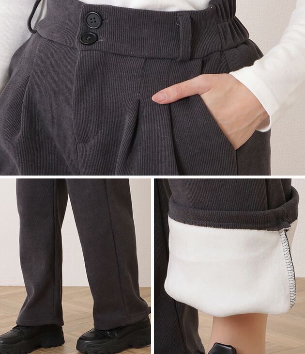 楽天市場】ハイウエストダブルボタンタックワイドパンツ 女性