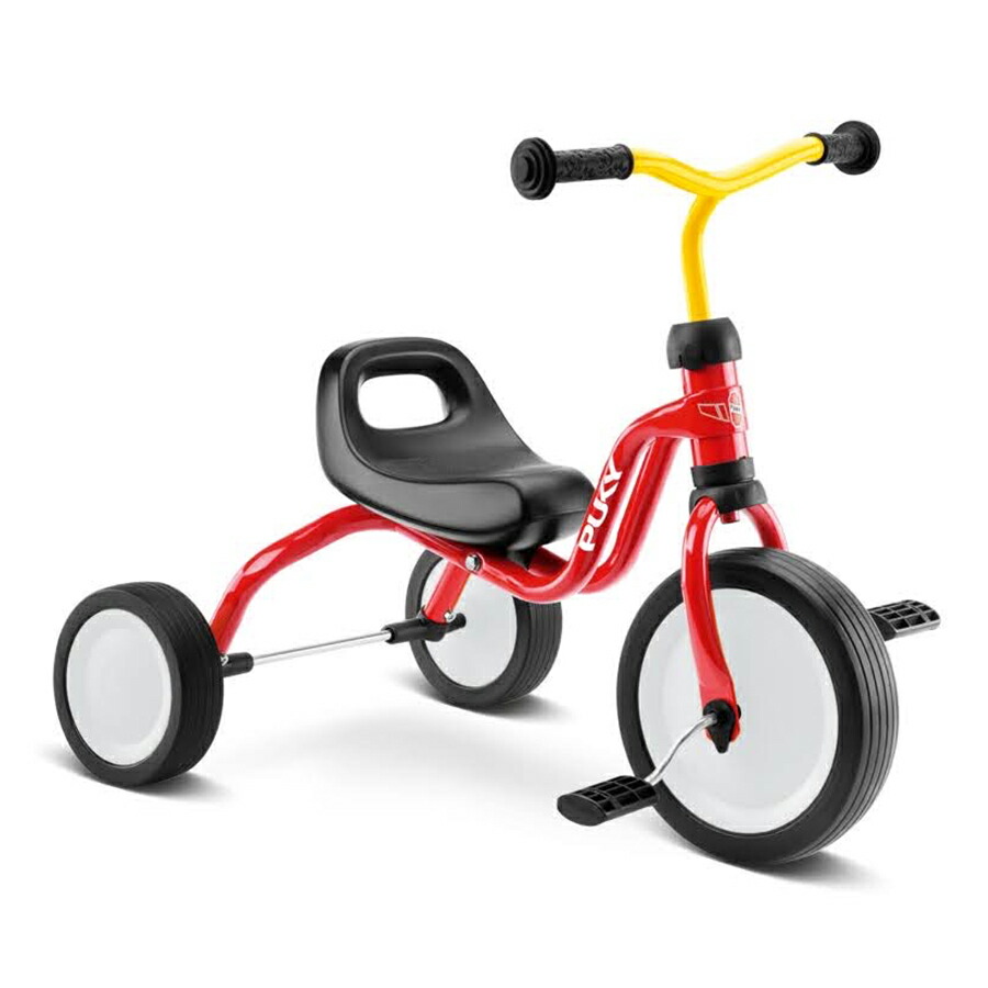 PUKY 三輪車 レッド 手押し棒付き 2歳 3歳 4歳向け 2歳～オススメ