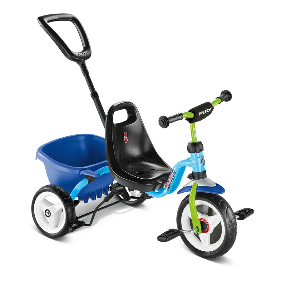 PUKY 三輪車 手押し可能 ドイツ製 前かご 後ろかご付き PUKY 三輪車