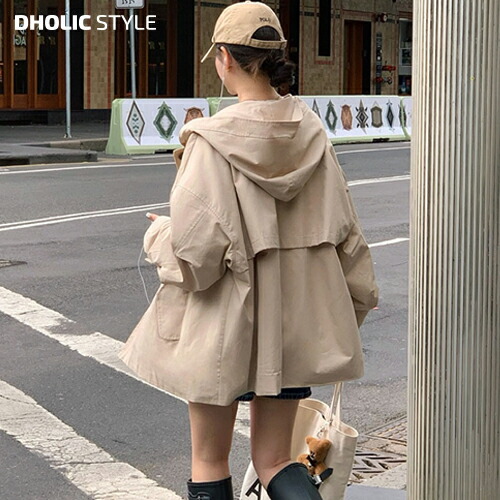 楽天市場】[beidelli made]フードハーフトレンチジャケット・p637216