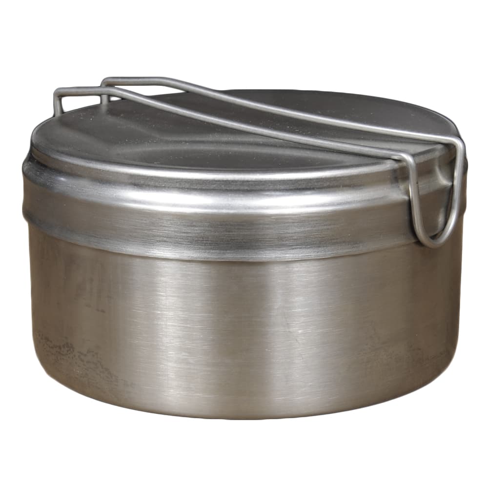 楽天市場】チェコ軍放出品 メスキット ステンレス製 2ピースクッカー