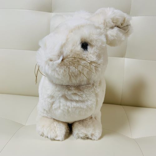 楽天市場】DZラビットハグ／CREAM白うさぎのぬいぐるみオブジェ