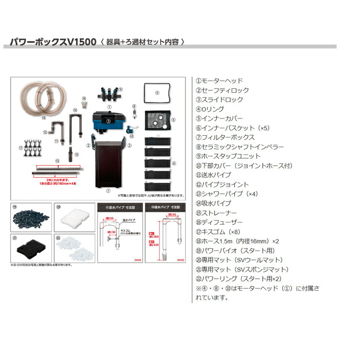 フィルター・ポンプ・ろ材 KOTOBUKI POWER BOX V1500 コトブキ工芸
