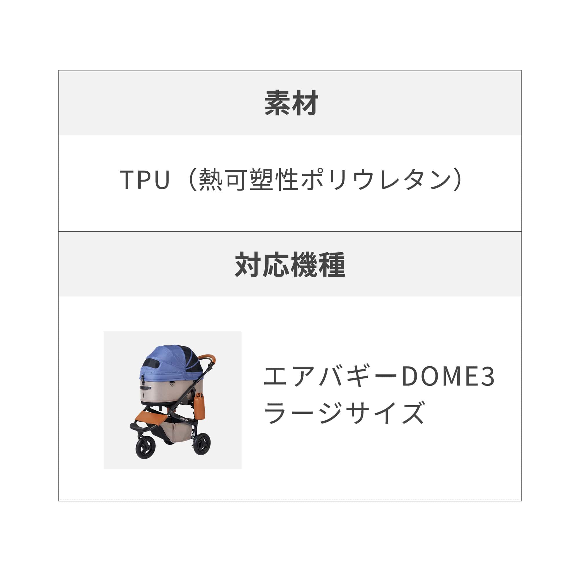 楽天市場】【公式】エアバギー ドーム3 ラージサイズ専用 レインカバー