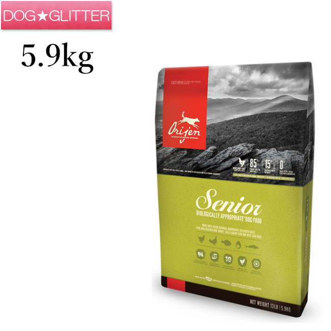 楽天市場】オリジン シニア 6kg（高齢犬用）ORIJEN : ドッググリッター