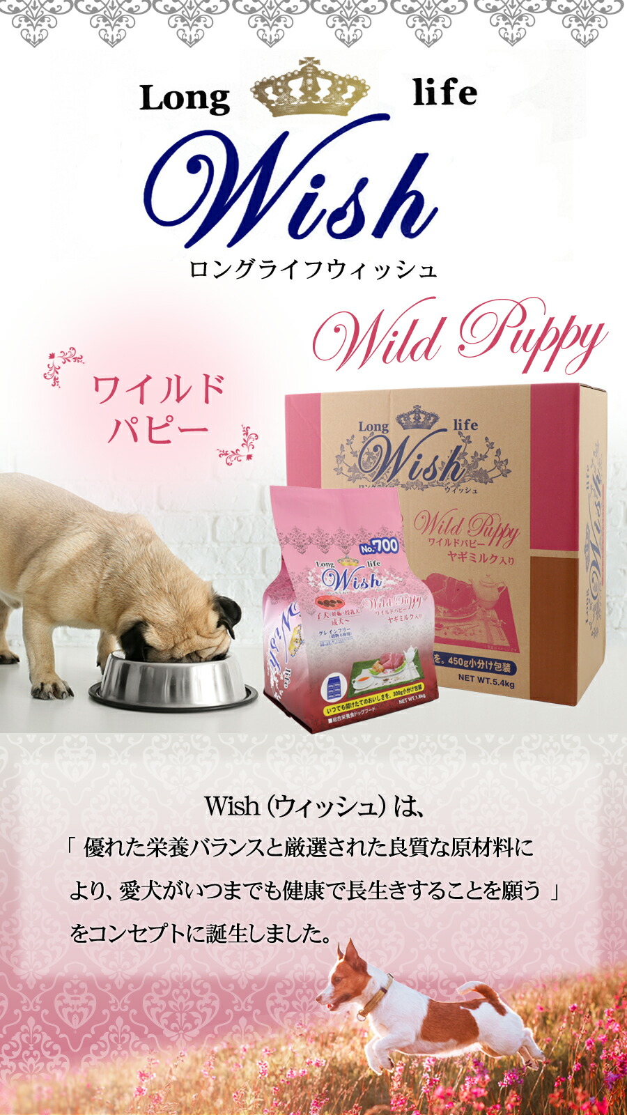 楽天市場】ウィッシュ ワイルドパピー11kg ドッグフード ドックフード