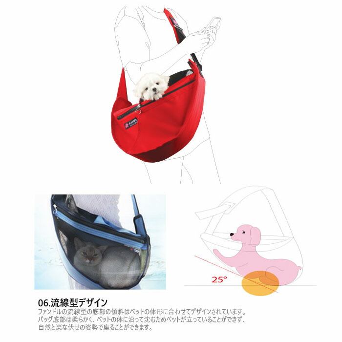 楽天市場】犬用 猫用 ファンドルペットスリング シースルーブラック