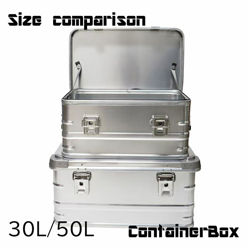 楽天市場】☆CHANODUG OUTDOOR☆スタッキング アルミ コンテナボックス