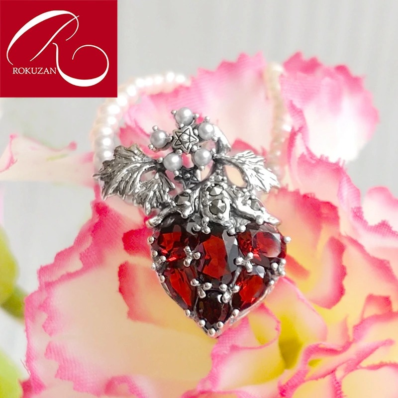 楽天市場】在庫完売後22,300円になります【碌山】 シルバー ガーネット