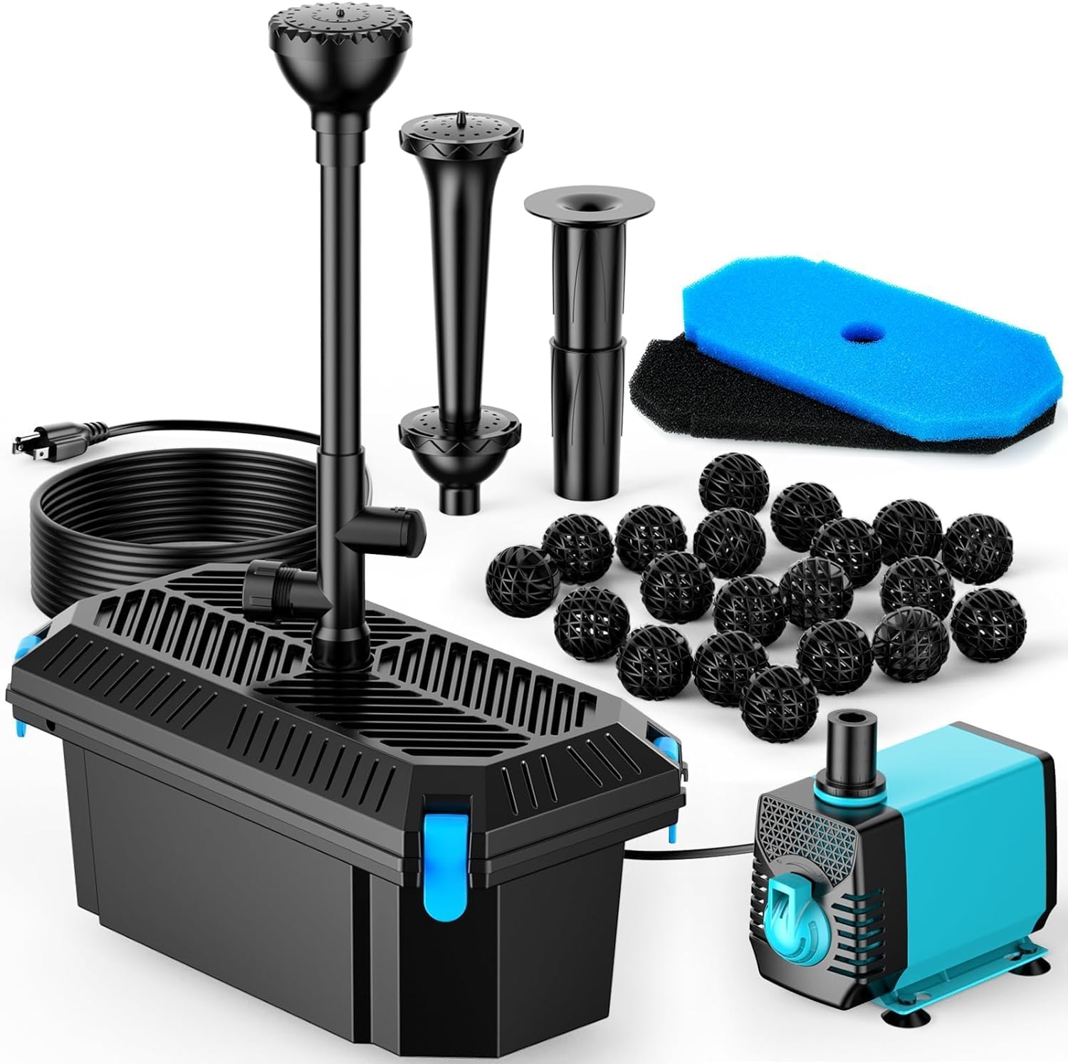 楽天市場】池フィルター ウォーターポンプ付き 鯉池フィルターボックス