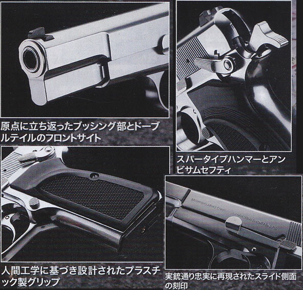 タナカ ブローニングハイパワーMk-Ⅲ ABS樹脂モデル スチール